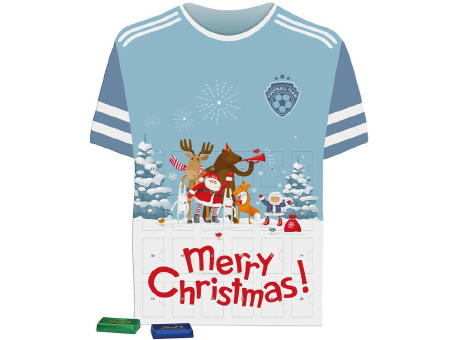 Product image Täfelchen Adventskalender Trikot bedrucken
