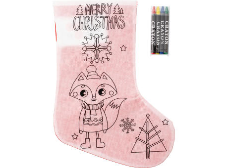 Product image Weihnachtsstrumpf aus Non-Woven (80 gr/m²) Jasleen bedrucken