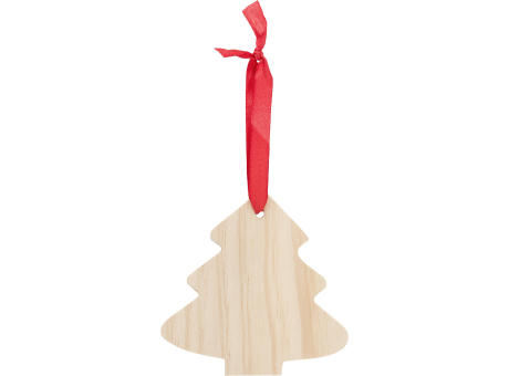 Product image Weihnachtsbaumanhänger aus Holz Imani bedrucken