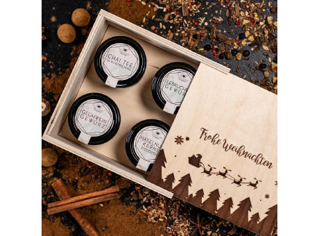 Gourmetkästchen Weihnachtsedition bedrucken